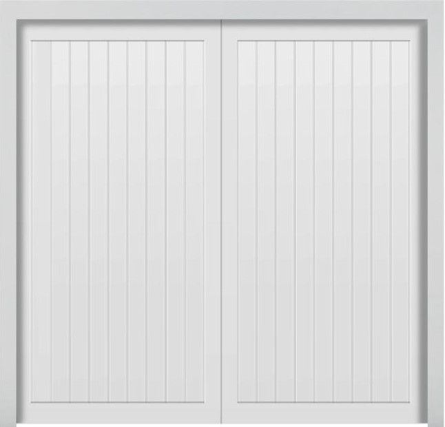 Steel Up & Over Single Garage Doors - Berkeley Vertical