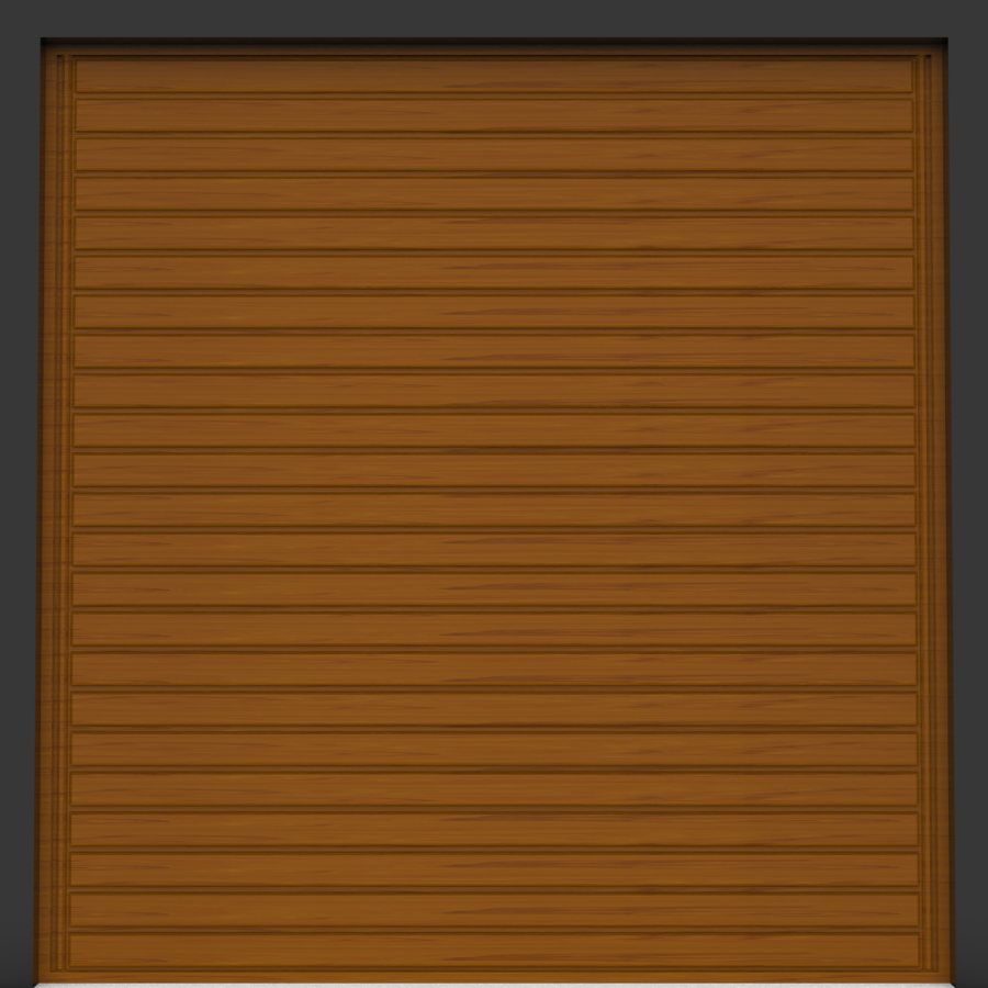 Steel Up & Over Single Garage Doors  - Europa II - Golden Oak & Rosewood (Laminate Finish) (Price inclusive of steel frame) 